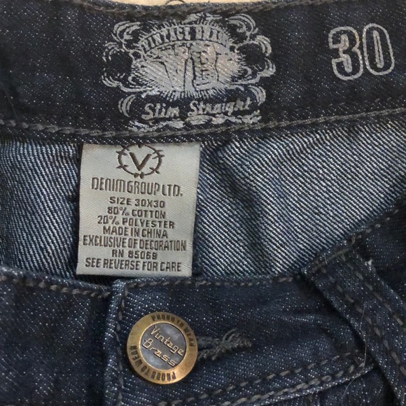 Vintage Brass Blue Denim Jeans Men’s 30 x 30 - Picture 5 of 7